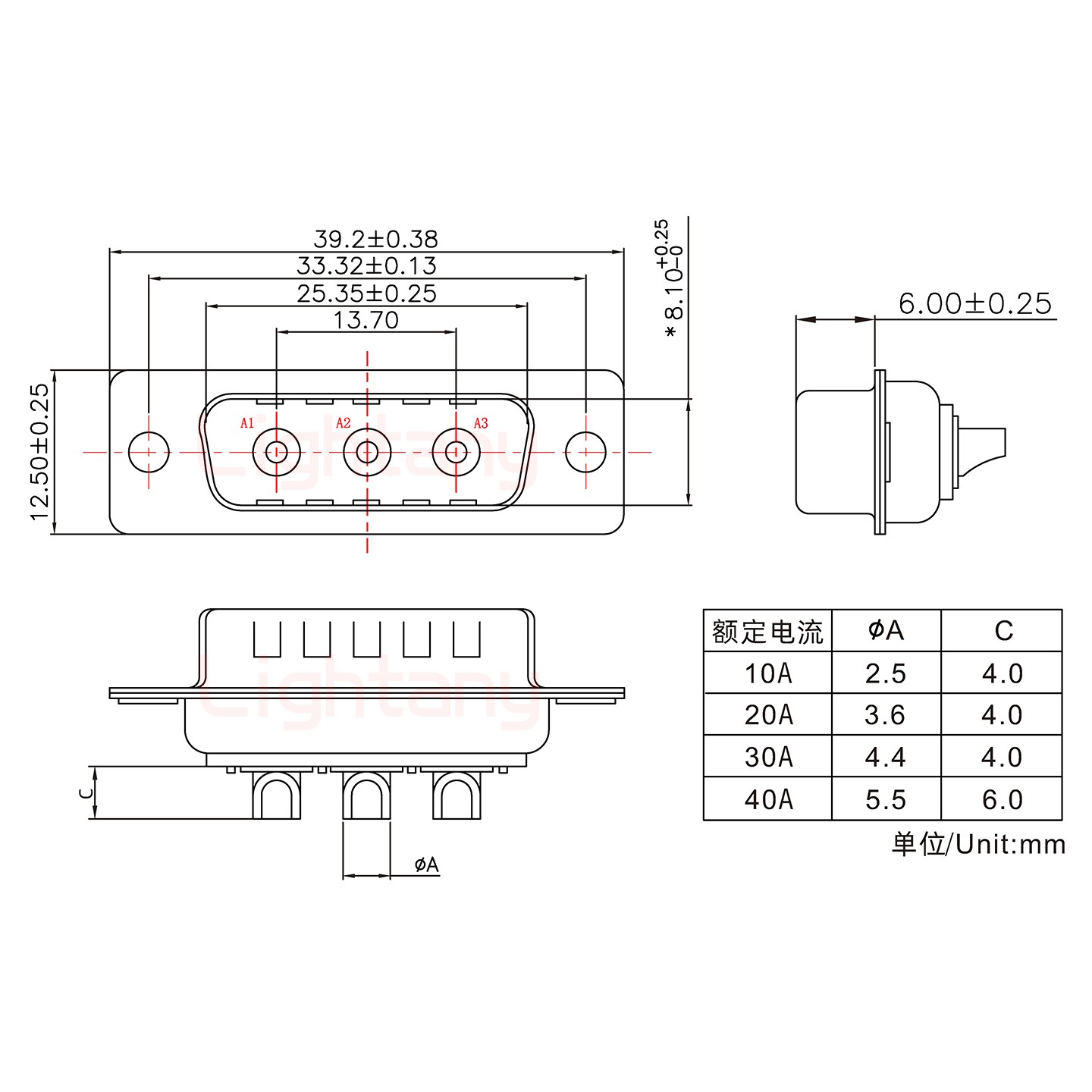 3W3公短體焊線(xiàn)20A+15P金屬外殼1679斜出線(xiàn)4~12mm