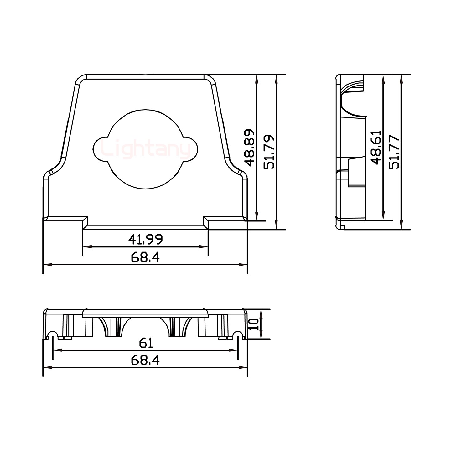 36W4母短體焊線20A+50P金屬外殼2252三個(gè)出線孔12mm